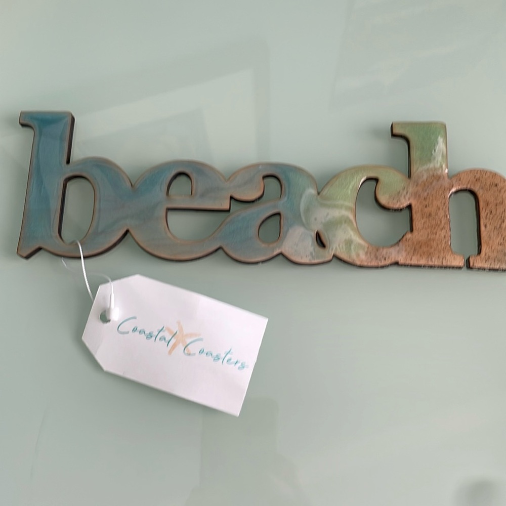 ‘beach’ wall decoration by coastal coasters